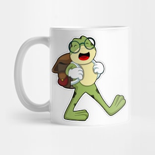 Frog with Glasses & Backpack Mug